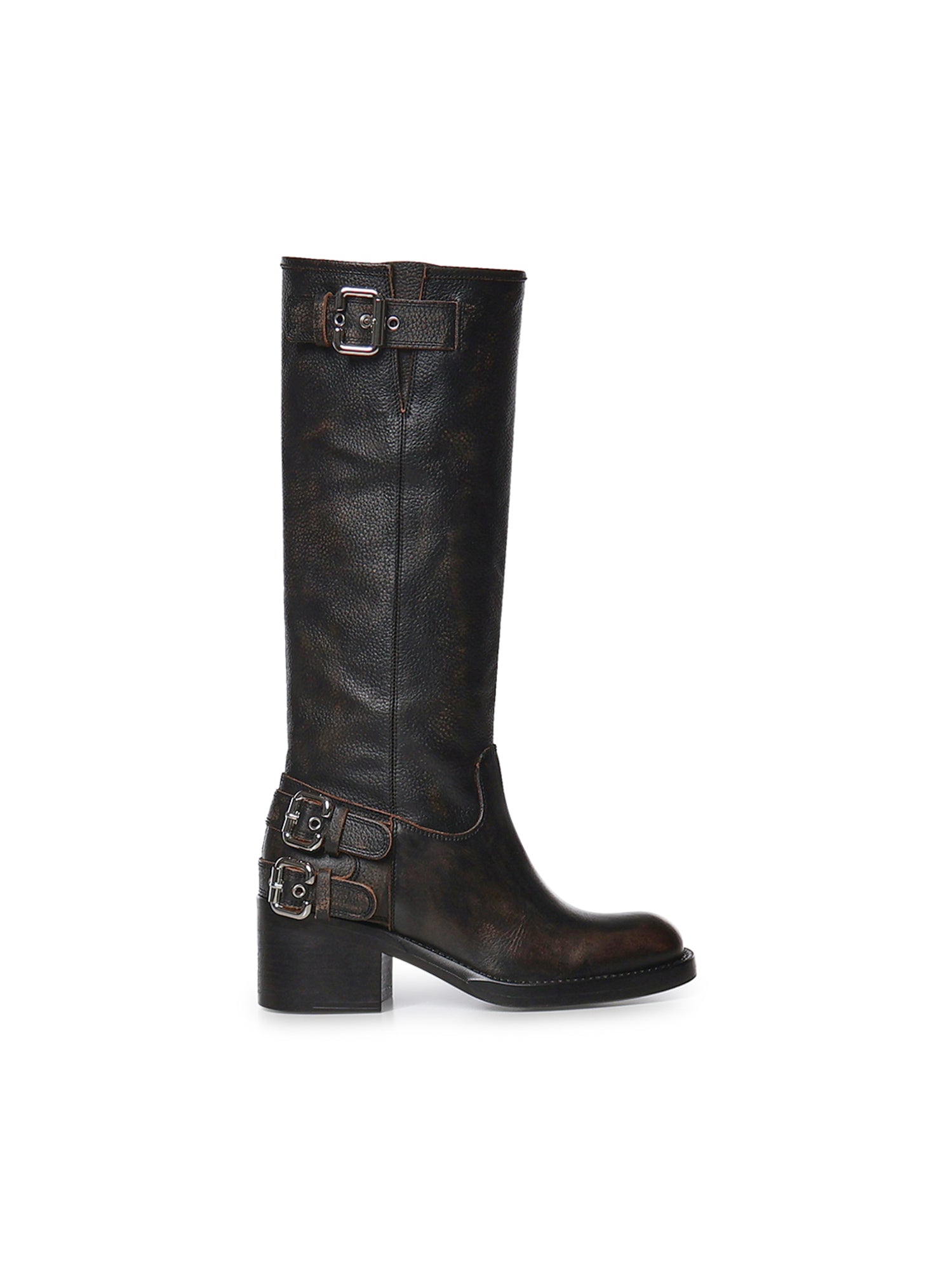 Stivali biker Dakota in pelle CHC25A12ESY 001 CHLOÉ 