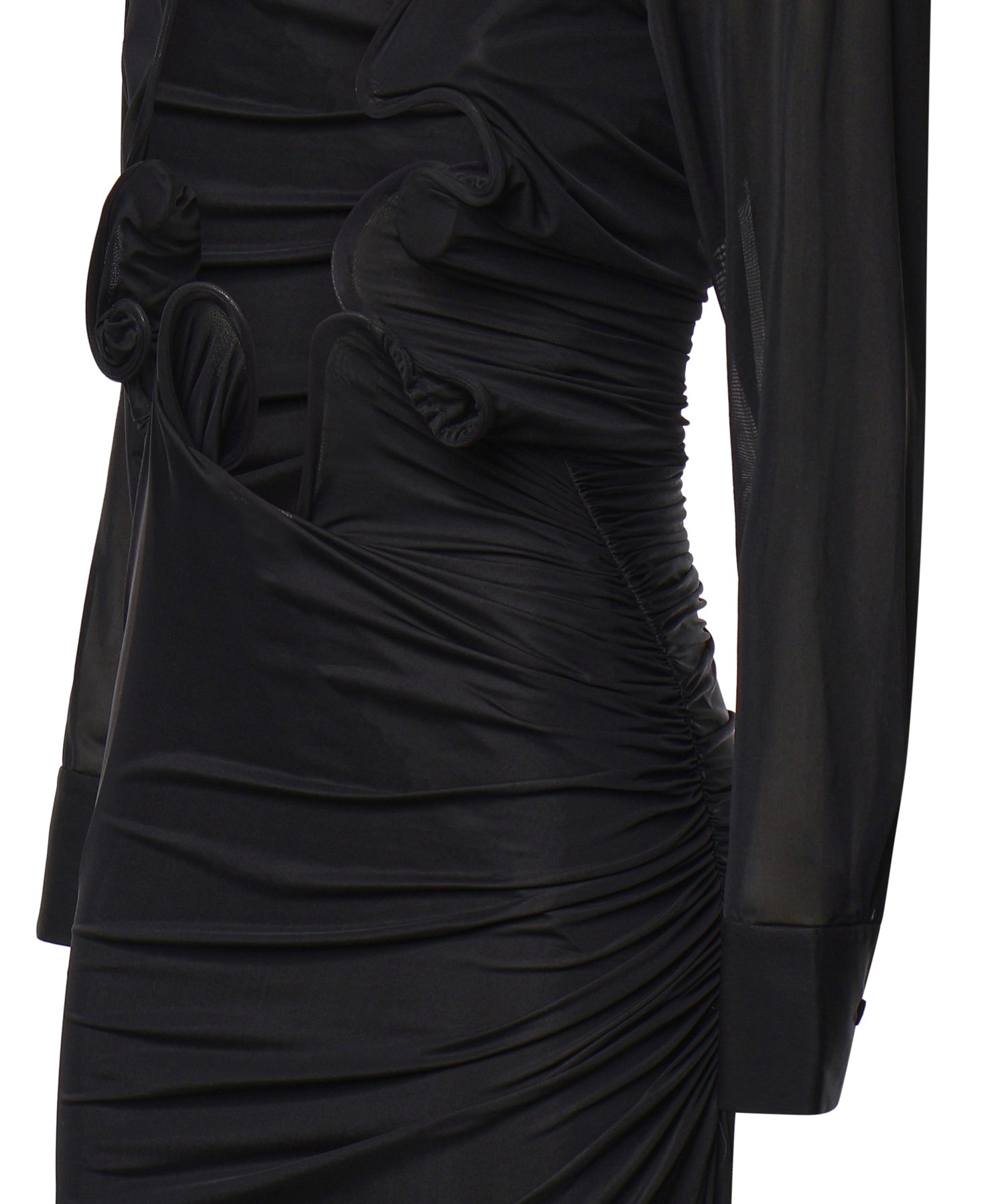 Abito lungo Venus Plunge in jersey 23023503 BLACK CHRISTOPHER ESBER 