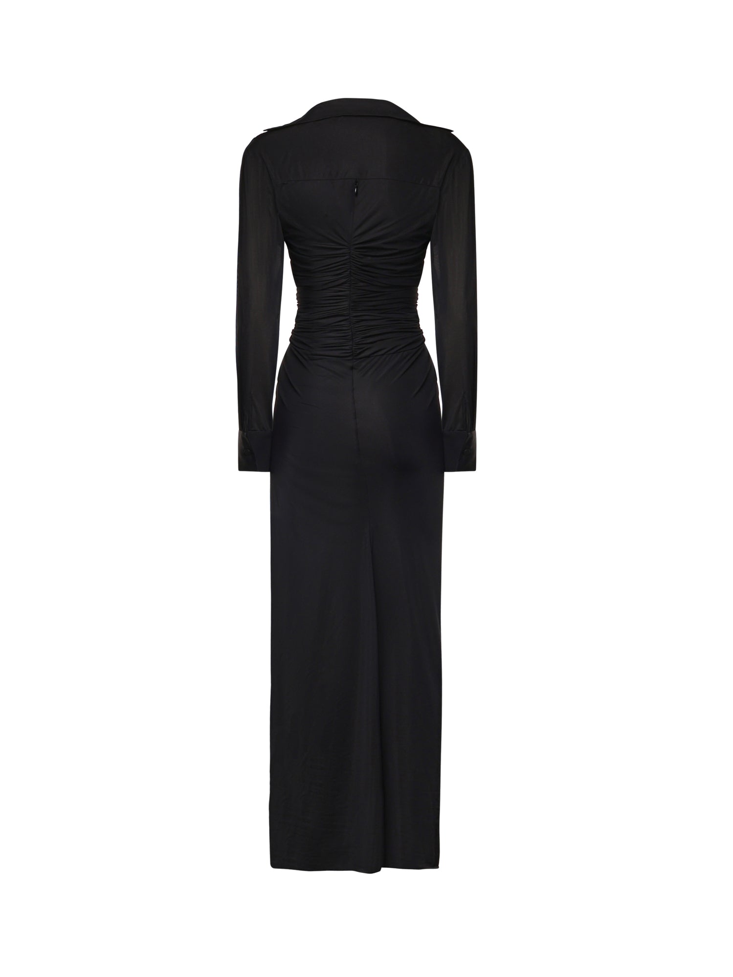Abito lungo Venus Plunge in jersey 23023503 BLACK CHRISTOPHER ESBER 