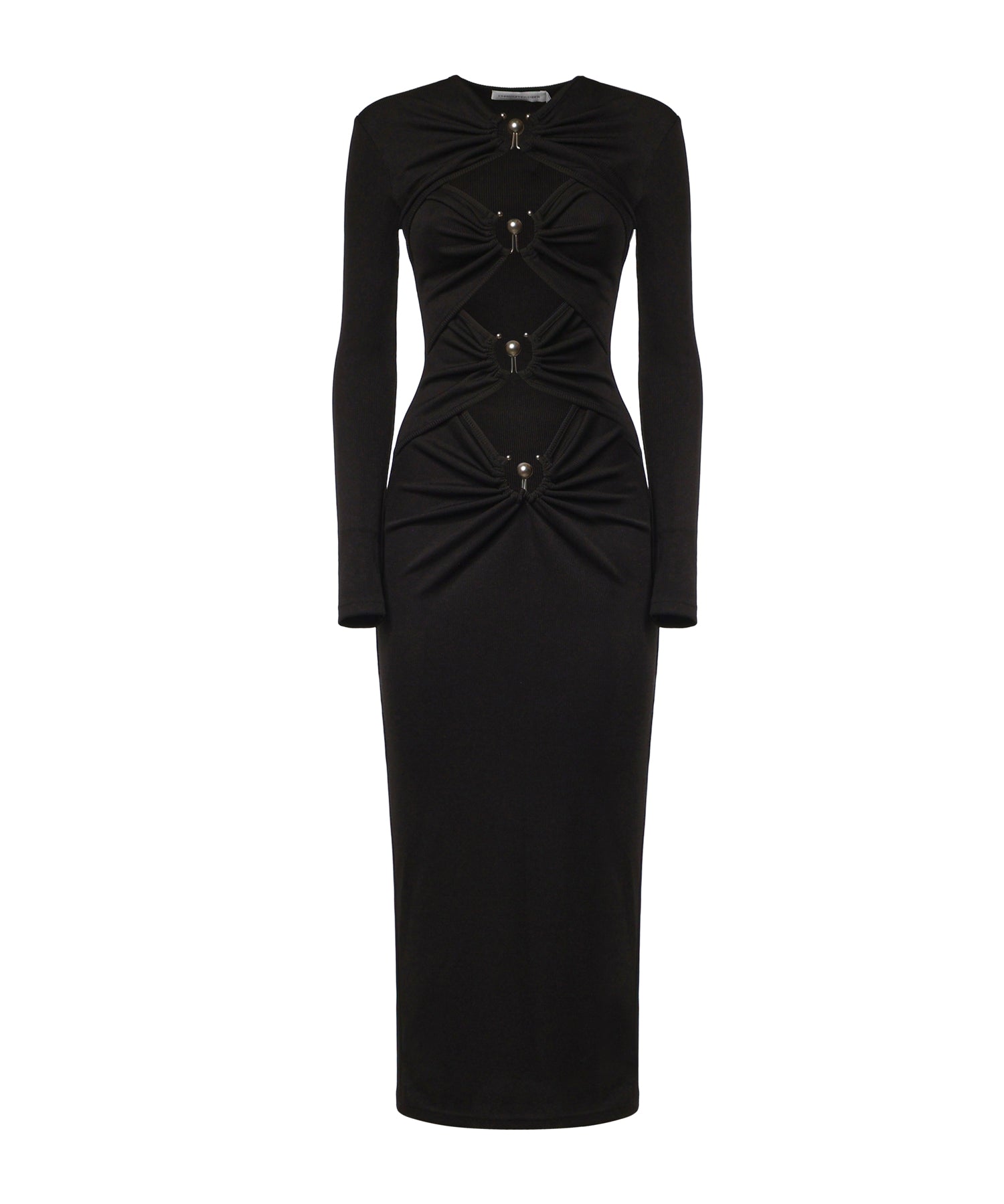 Abito midi Orbit con cut-out 23033053 BLACK CHRISTOPHER ESBER 