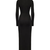Abito midi Orbit con cut-out 23033053 BLACK CHRISTOPHER ESBER 