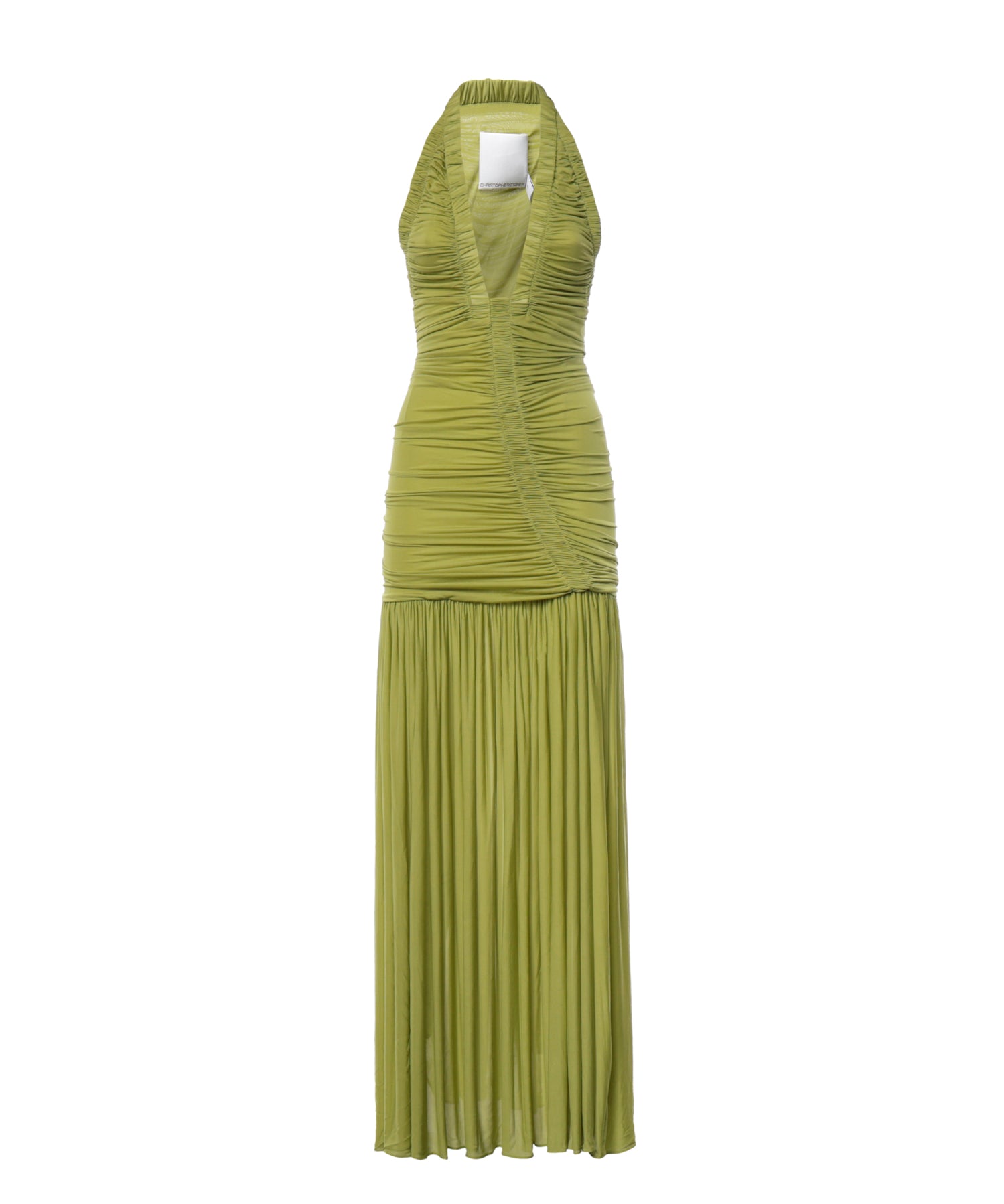 Abito lungo Orion 24043345 GREEN OLIVE CHRISTOPHER ESBER 