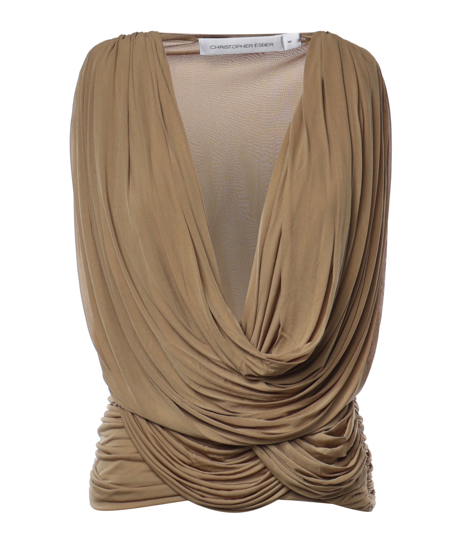 Top Ripple in jersey 26011814 KHAKI CHRISTOPHER ESBER 