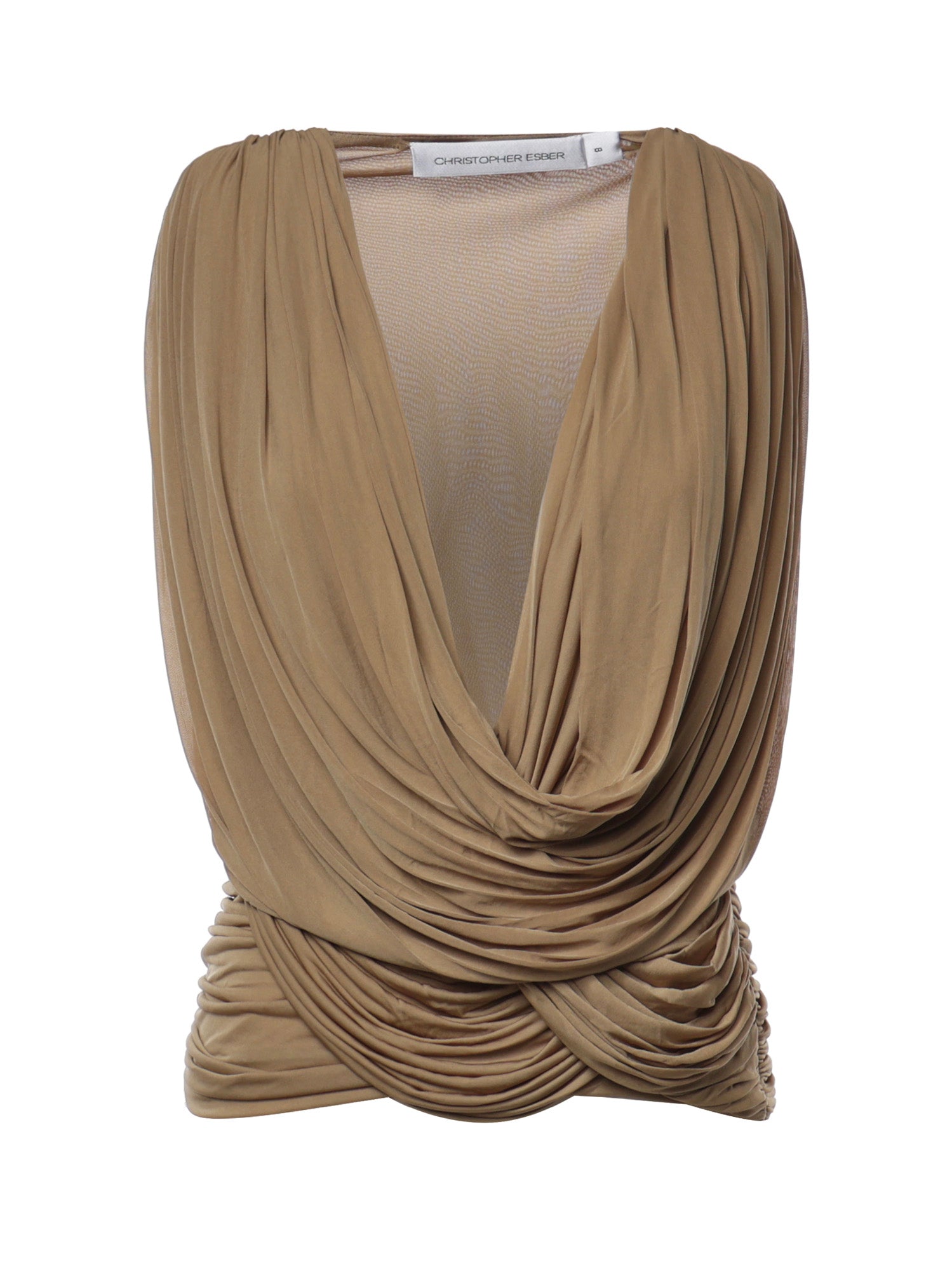 Top Ripple in jersey 26011814 KHAKI CHRISTOPHER ESBER 