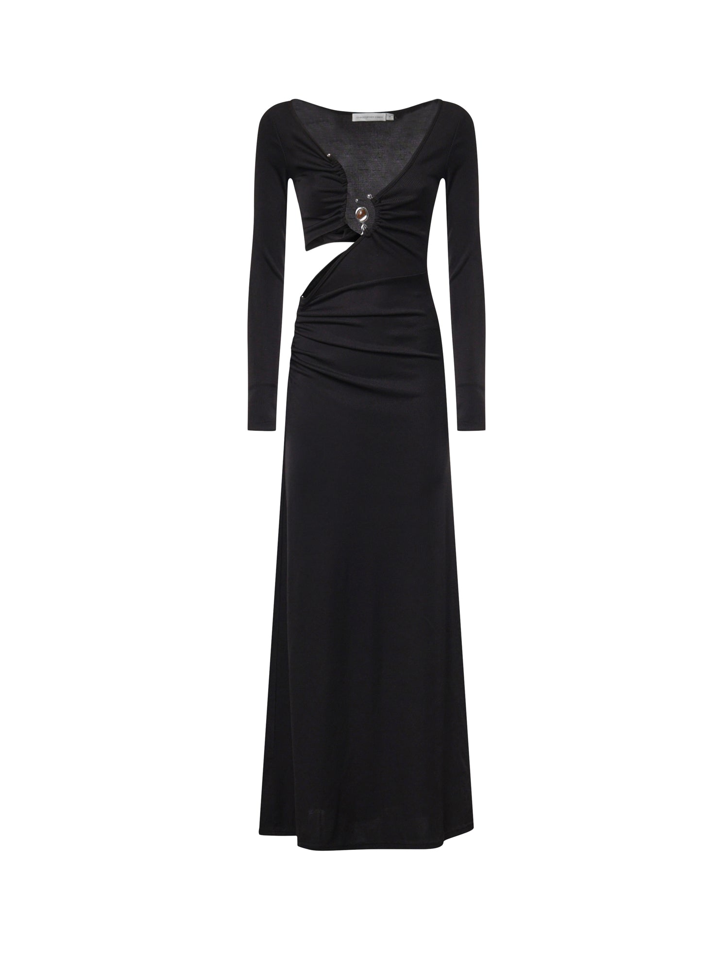 Abito lungo in jersey stretch 26023186 BLACK CHRISTOPHER ESBER 