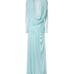 Abito lungo Ripple Drape 26023358 MYSTIC MINT CHRISTOPHER ESBER 