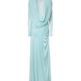 Abito lungo Ripple Drape 26023358 MYSTIC MINT CHRISTOPHER ESBER 