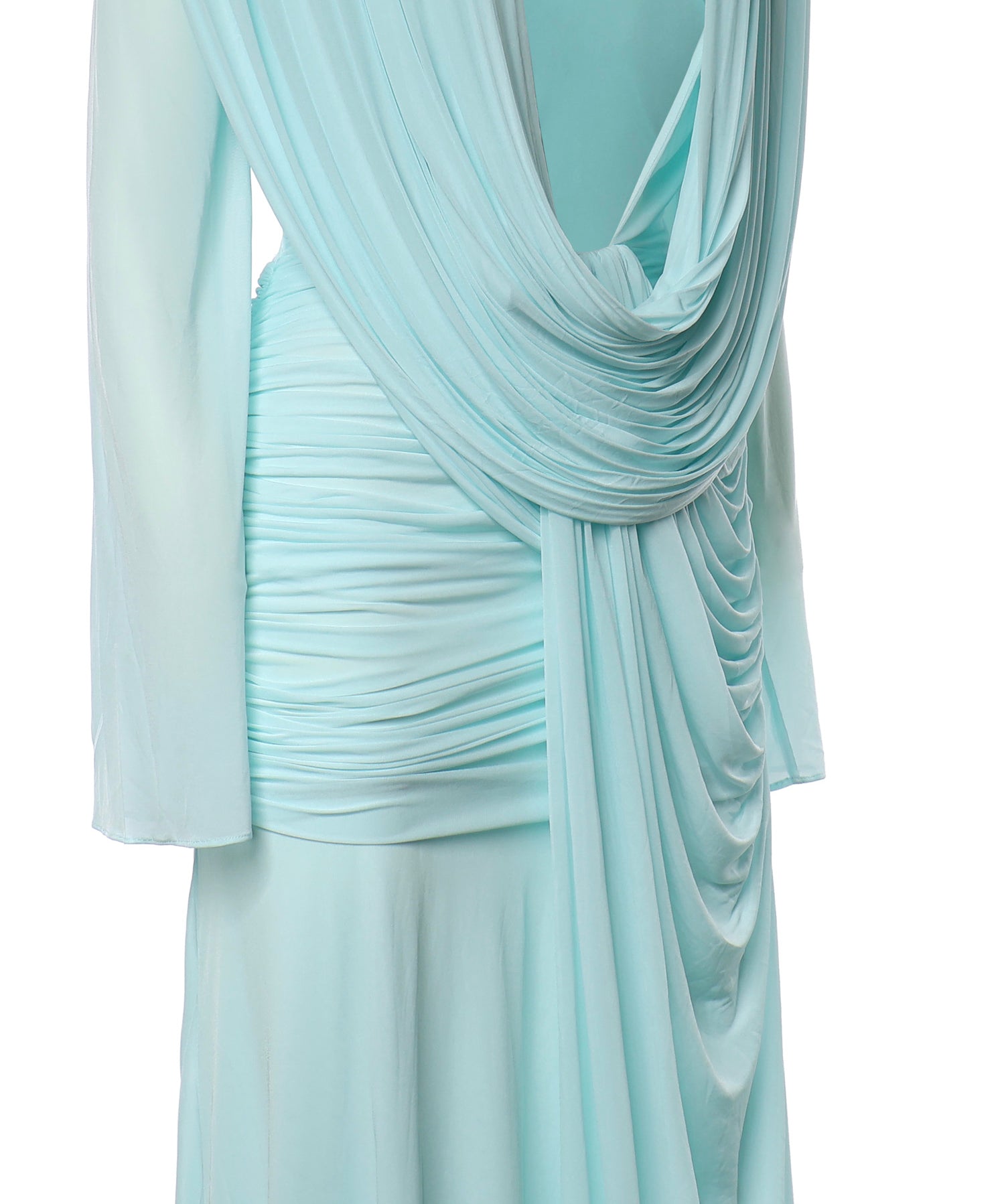 Abito lungo Ripple Drape 26023358 MYSTIC MINT CHRISTOPHER ESBER 