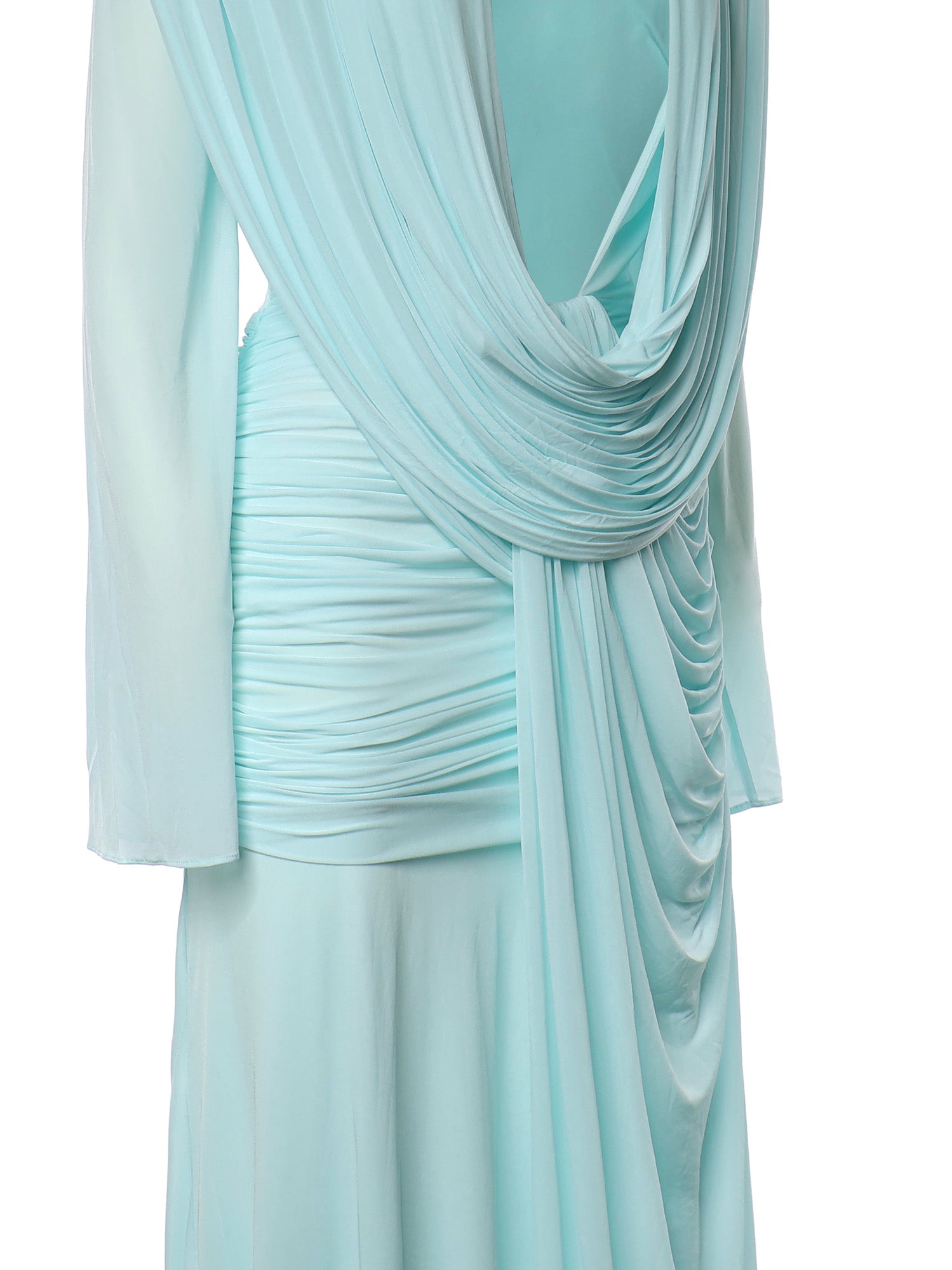 Abito lungo Ripple Drape 26023358 MYSTIC MINT CHRISTOPHER ESBER 