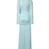 Abito lungo Ripple Drape 26023358 MYSTIC MINT CHRISTOPHER ESBER 