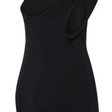 Abito Concave Wired in jersey 26023447 BLACK CHRISTOPHER ESBER 