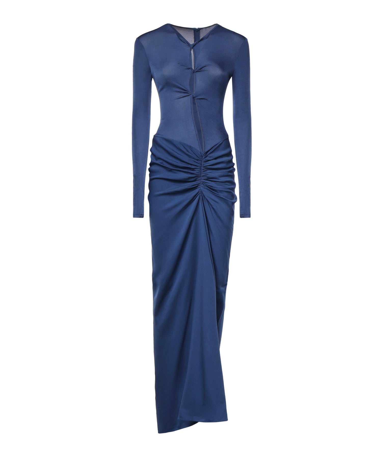 Abito lungo in jersey cut-out 26033779 MINERAL BLUE CHRISTOPHER ESBER 