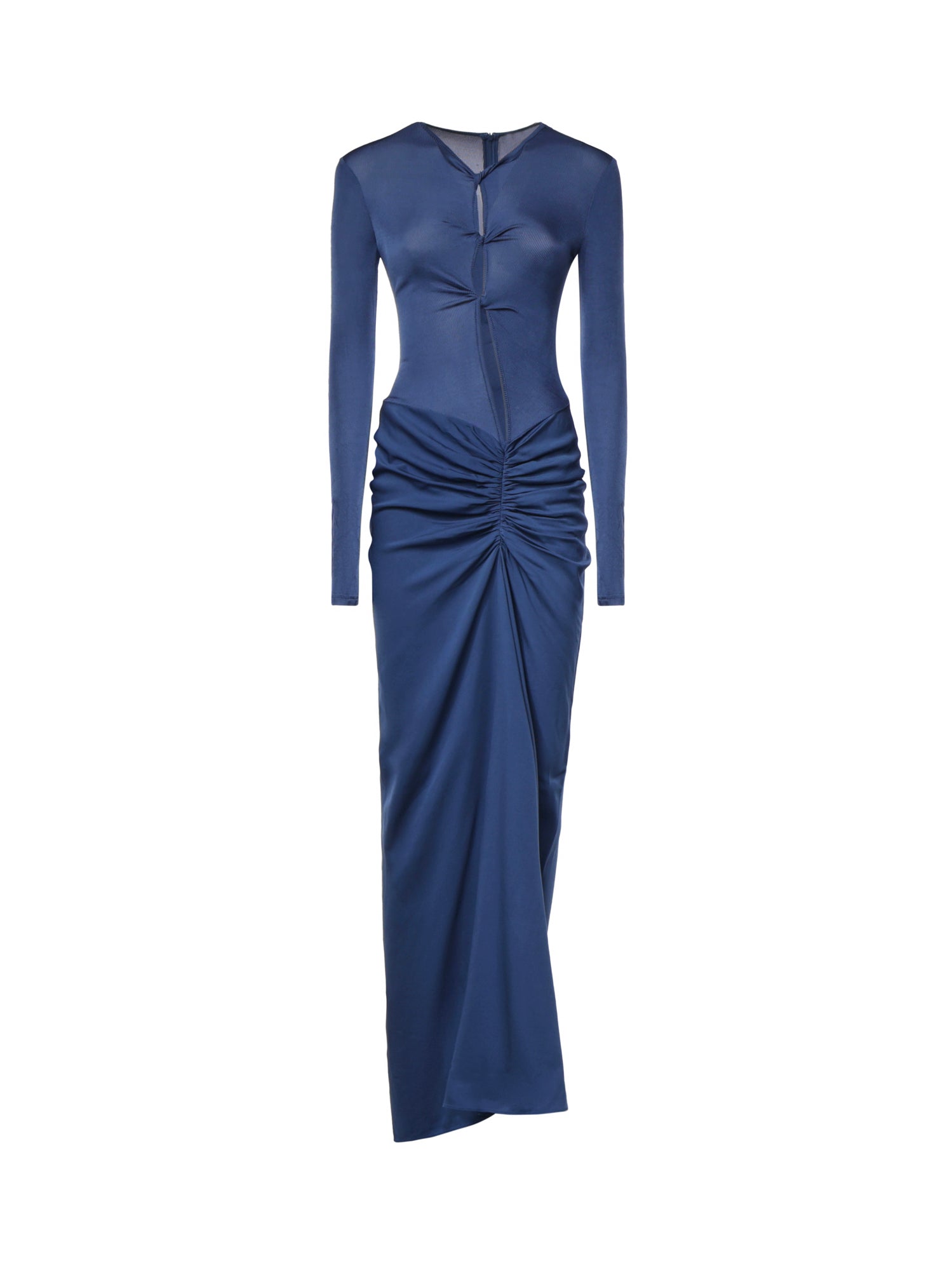Abito lungo in jersey cut-out 26033779 MINERAL BLUE CHRISTOPHER ESBER 