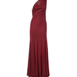 Vestito lungo Concave in viscosa 26033790 WINE CHRISTOPHER ESBER 