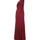 Vestito lungo Concave in viscosa 26033790 WINE CHRISTOPHER ESBER 