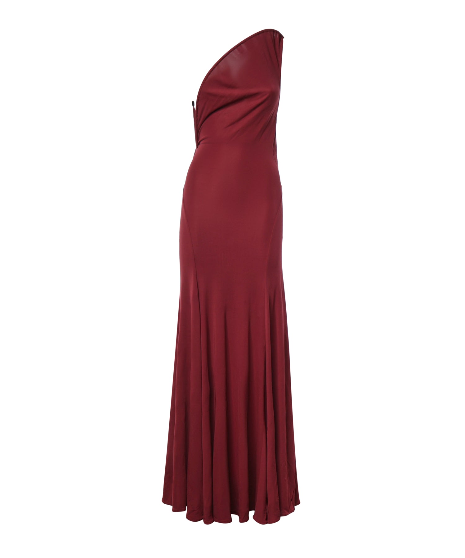 Vestito lungo Concave in viscosa 26033790 WINE CHRISTOPHER ESBER 