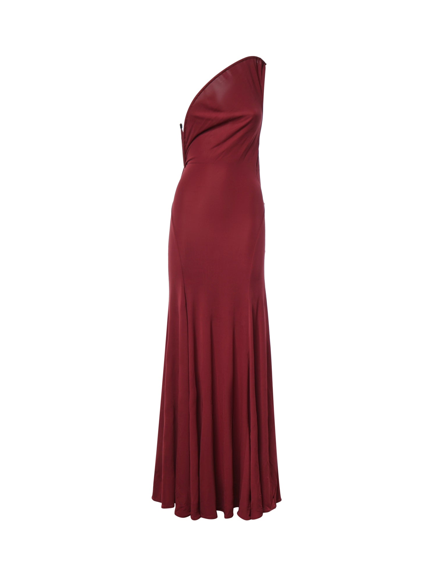 Vestito lungo Concave in viscosa 26033790 WINE CHRISTOPHER ESBER 