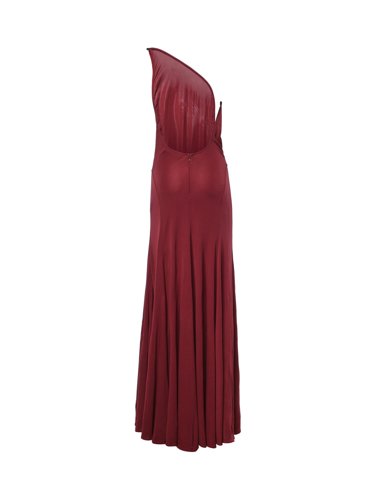 Vestito lungo Concave in viscosa 26033790 WINE CHRISTOPHER ESBER 