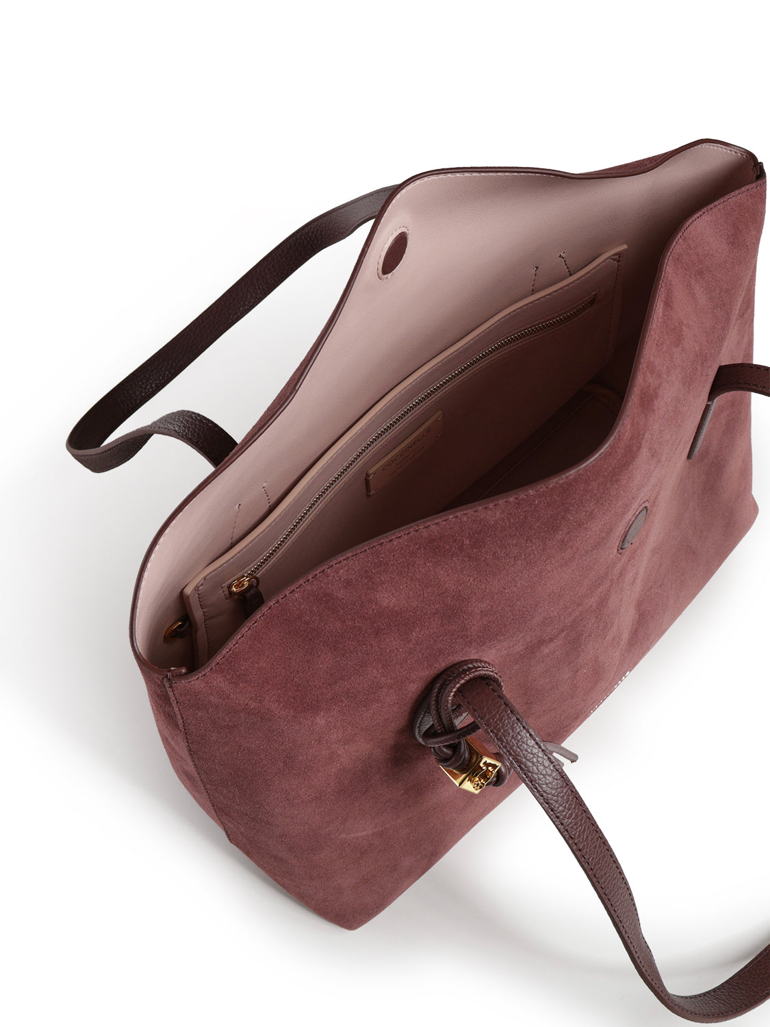 Borsa Thess in suede con logo E1VCB110101 R49 COCCINELLE 