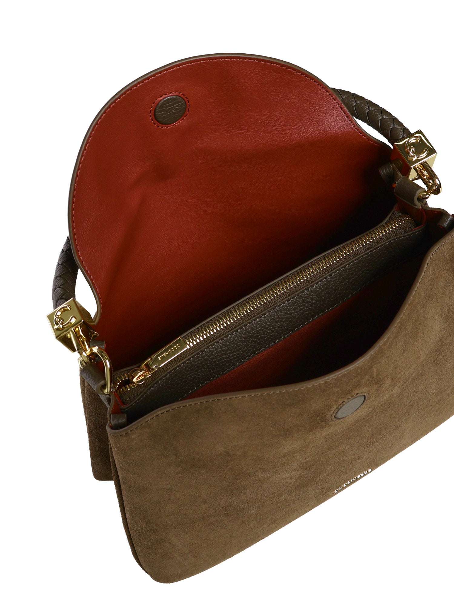 Borsa Tiggy medium in camoscio e pelle<BR/> E1VCL180101 W25 COCCINELLE 