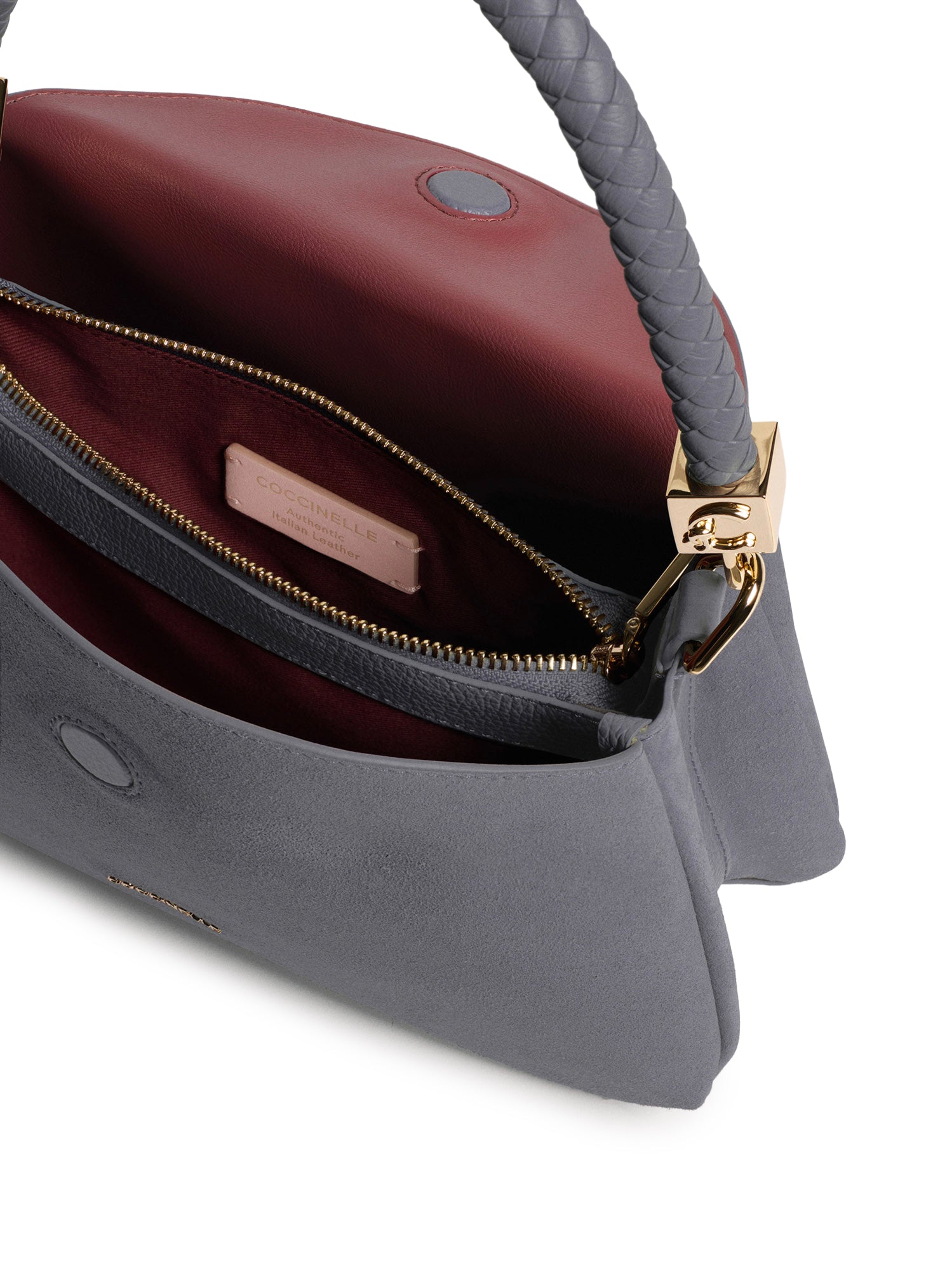 Borsa Tiggy small in camoscio e pelle E1VCL180201 Y18 COCCINELLE 