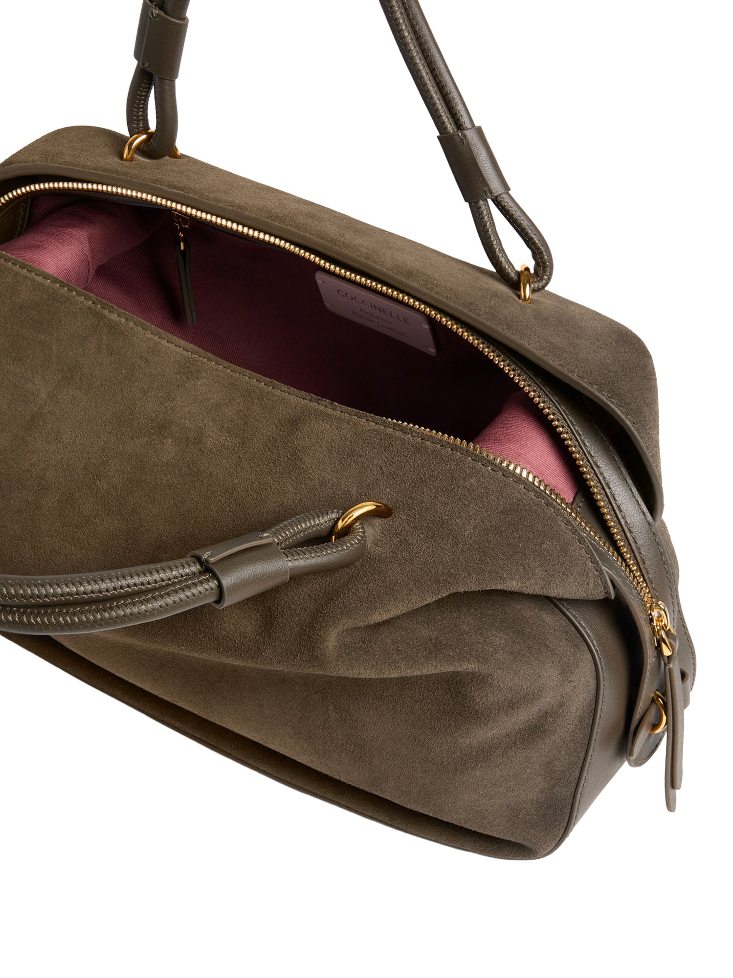 Borsa Lizzie small in camoscio e pelle<BR/> E1VEQ180201 W25 COCCINELLE 