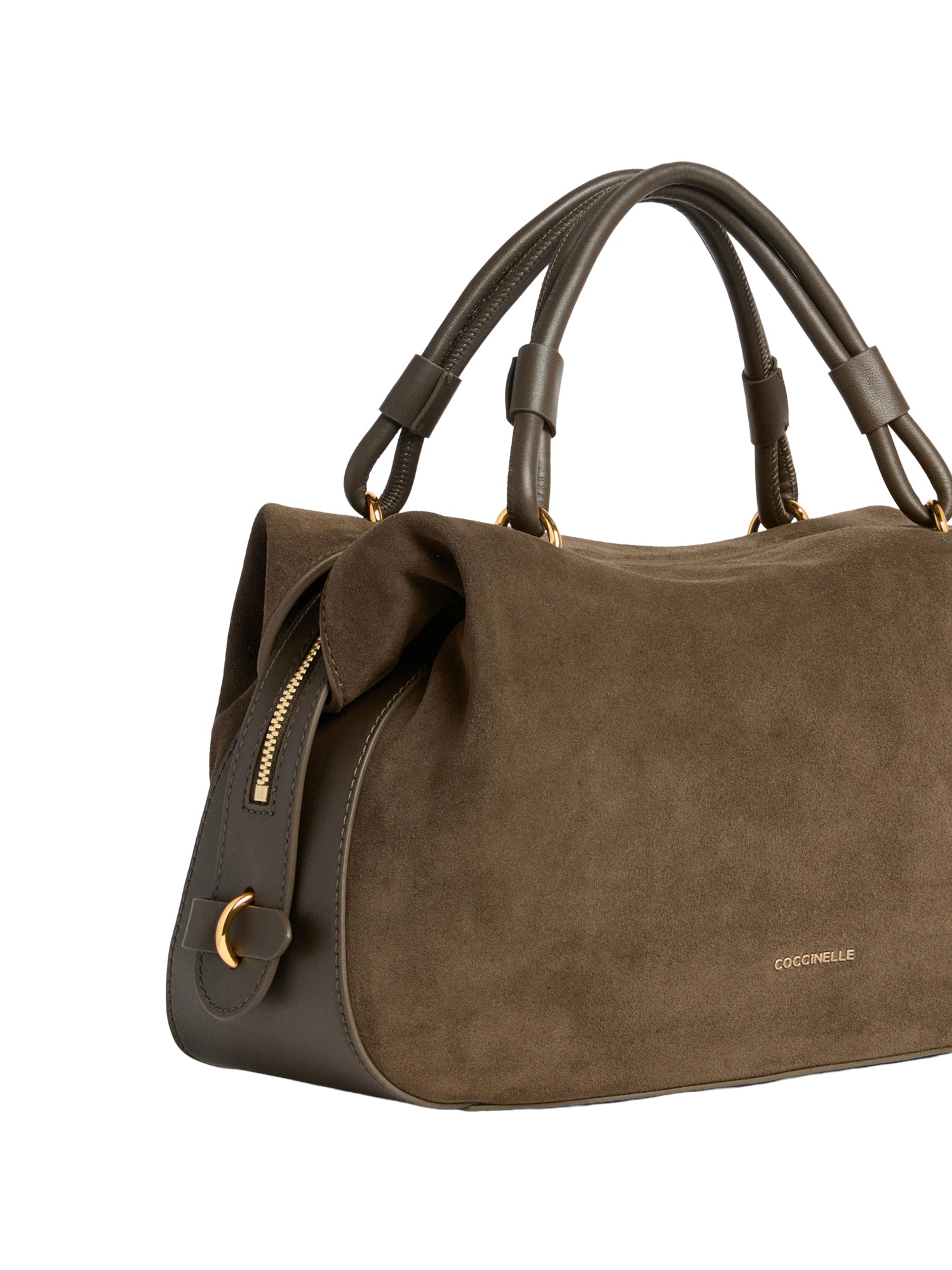 Borsa Lizzie small in camoscio e pelle<BR/> E1VEQ180201 W25 COCCINELLE 