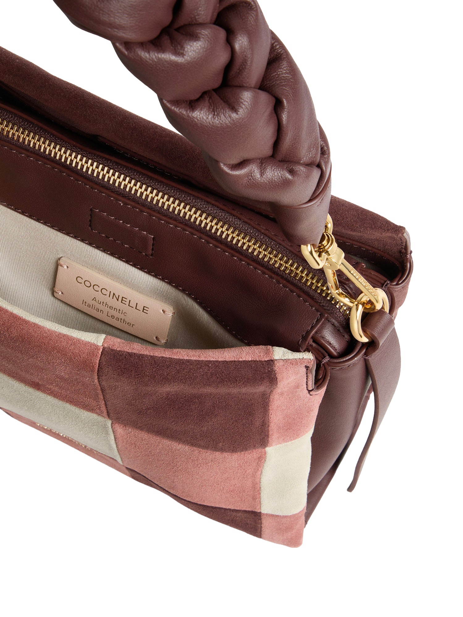 Borsa Lizzie small in camoscio E1VT5580101 556 COCCINELLE 