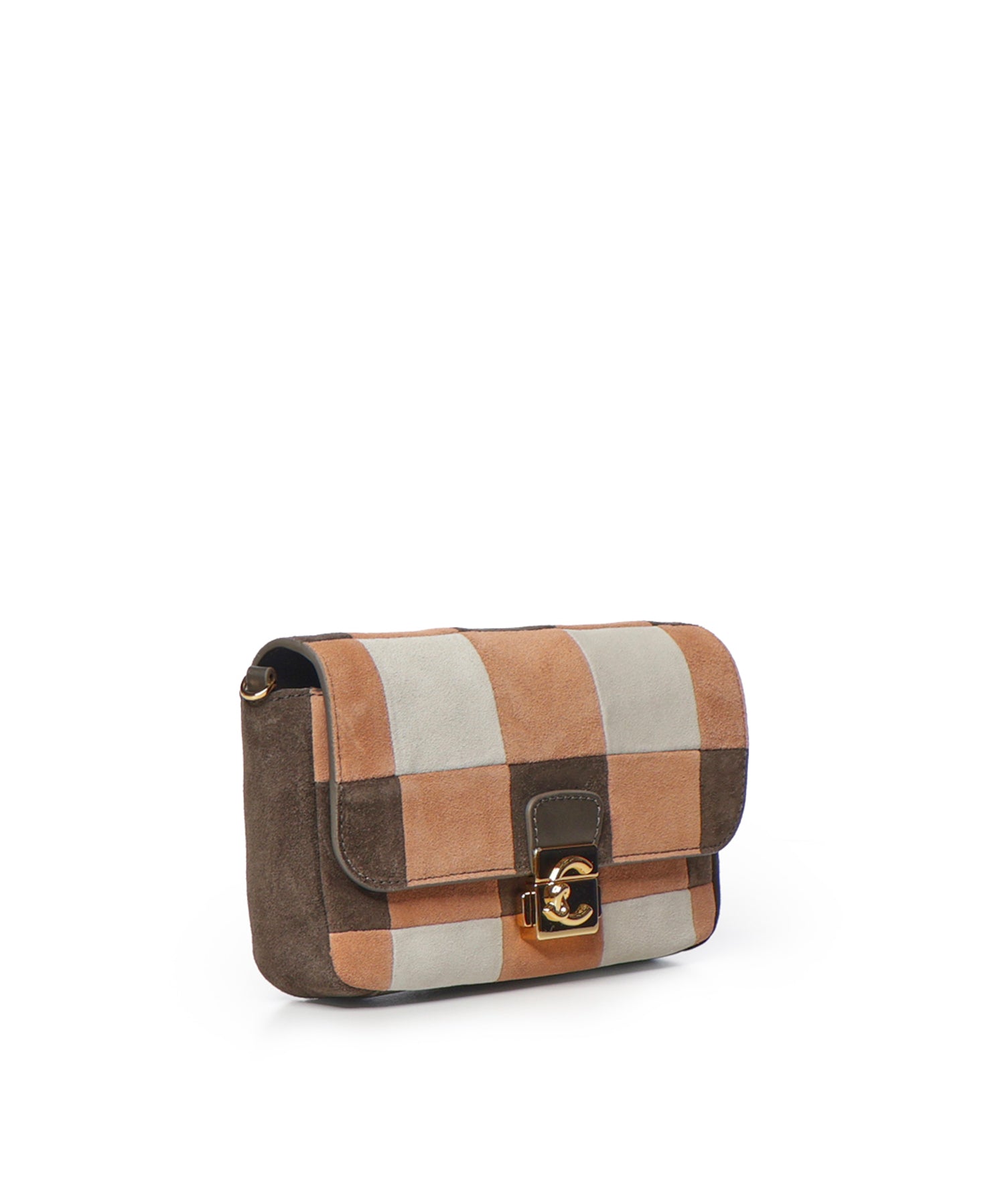 Borsa C-Me Lock mini in camoscio E5V5S520101 538 COCCINELLE 