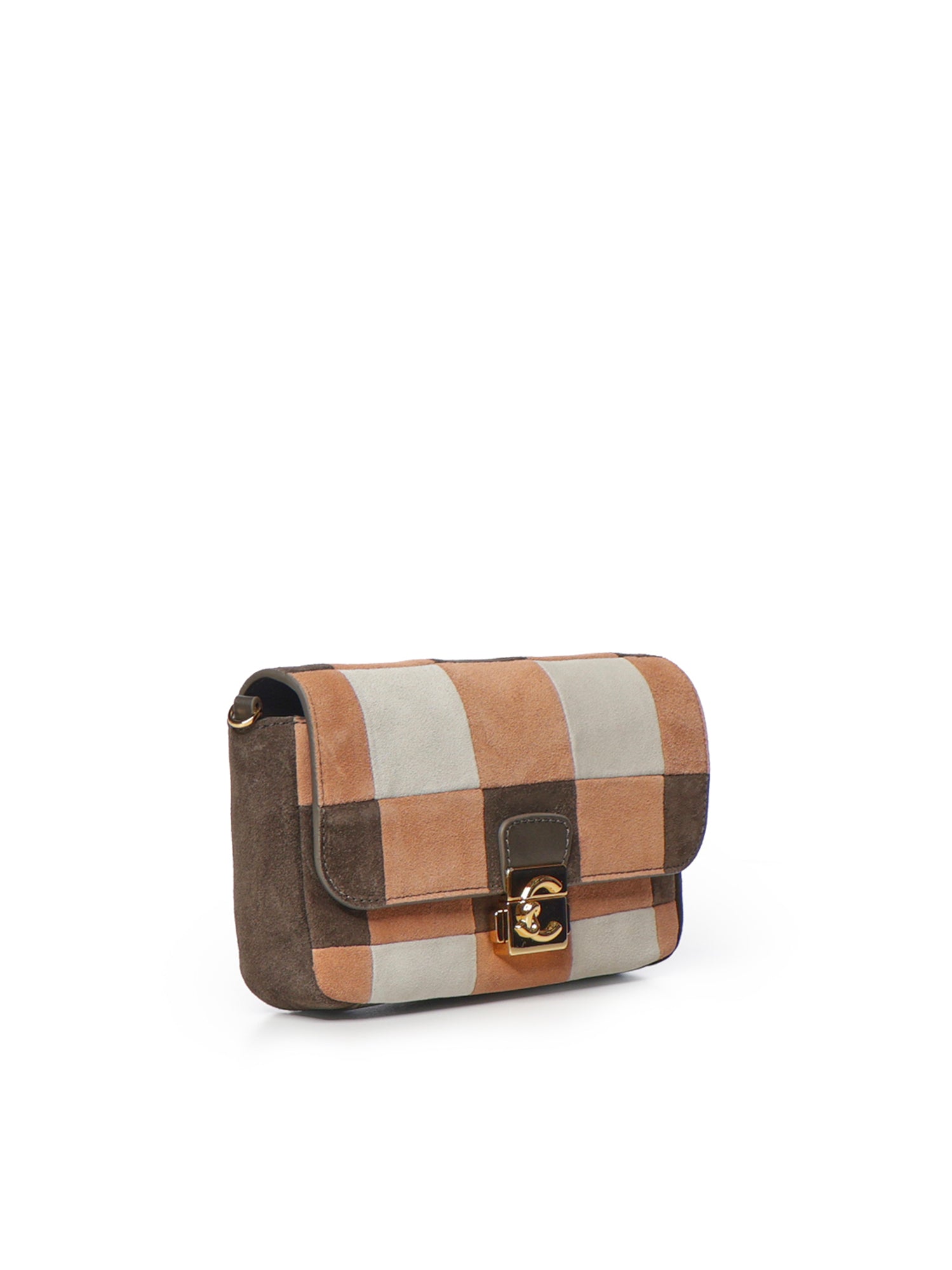 Borsa C-Me Lock mini in camoscio E5V5S520101 538 COCCINELLE 