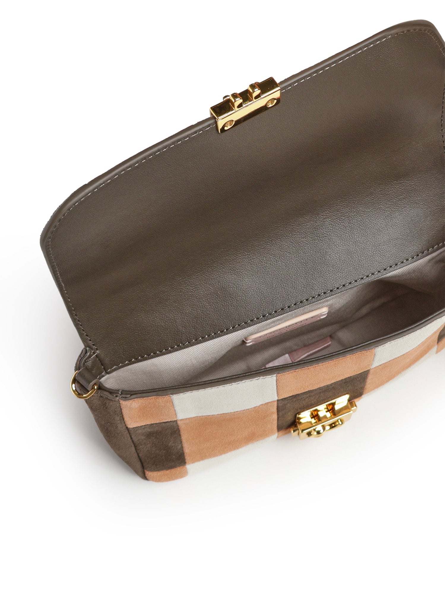 Borsa C-Me Lock mini in camoscio E5V5S520101 538 COCCINELLE 
