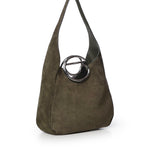 Borsa hobo C in suede<BR/> COPBA141F6113 GRN COPERNI 