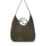 Borsa hobo C in suede<BR/> COPBA141F6113 GRN COPERNI 