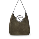 Borsa hobo C in suede<BR/> COPBA141F6113 GRN COPERNI 