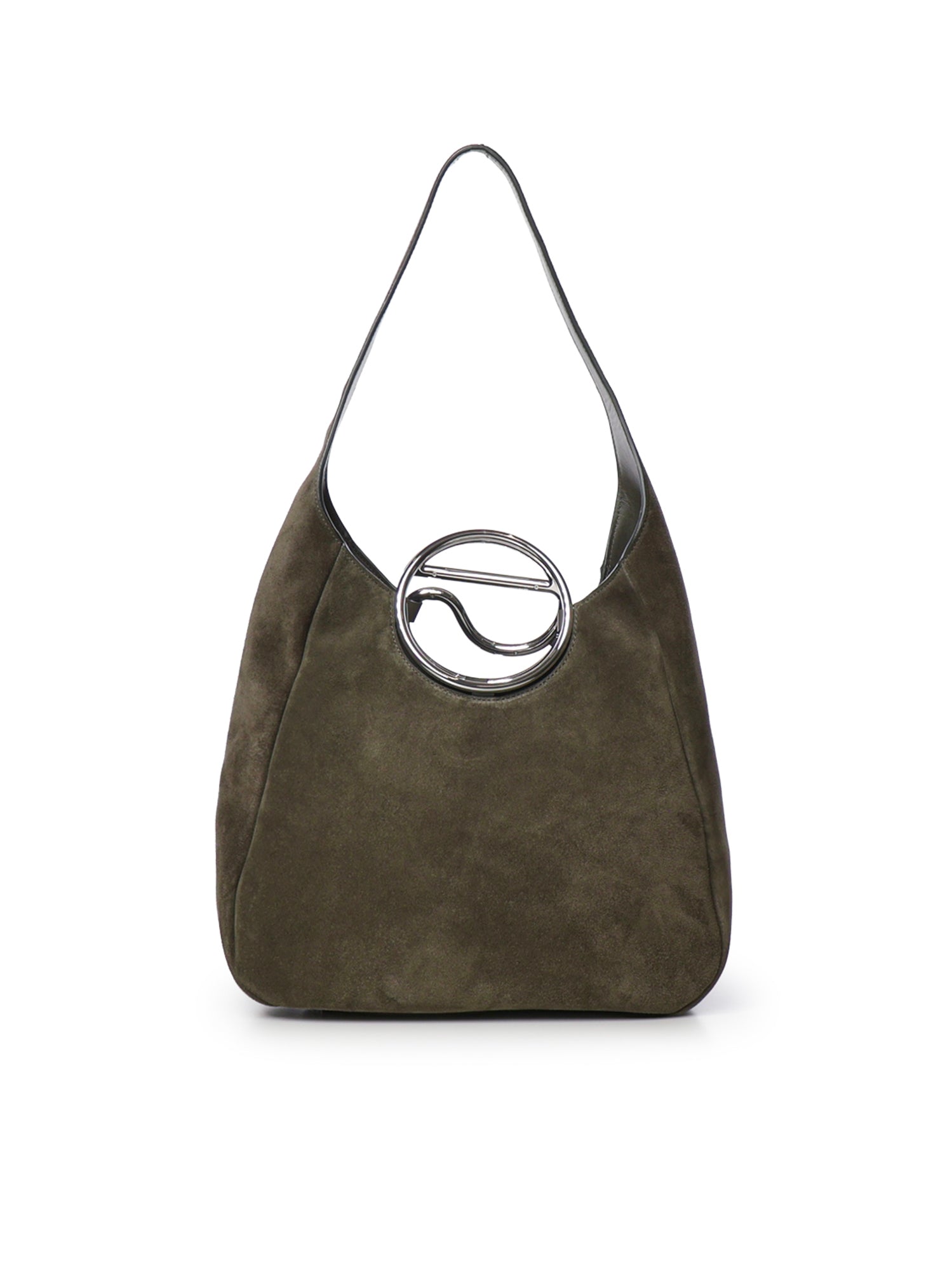 Borsa hobo C in suede<BR/> COPBA141F6113 GRN COPERNI 
