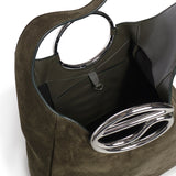 Borsa hobo C in suede<BR/> COPBA141F6113 GRN COPERNI 
