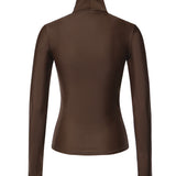 Maglia a collo alto in jersey con logo COPJS188F5021 BRW COPERNI 