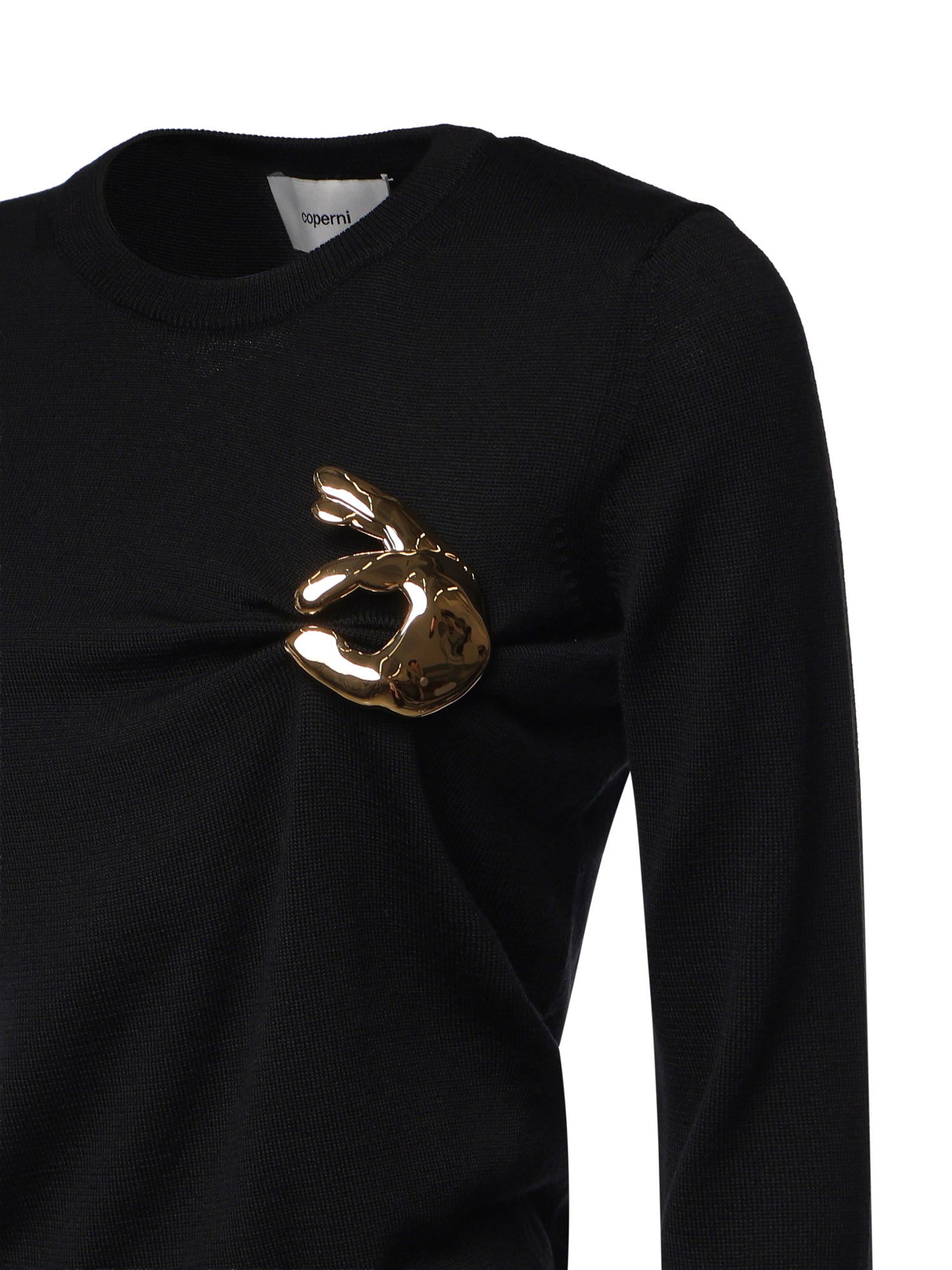 Maglione Emoji in lana COPML76Y3029 BLKGLD COPERNI 