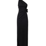 Abito lungo asimmetrico in jersey COPR213F5021 BLK COPERNI 