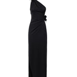 Abito lungo asimmetrico in jersey COPR213F5021 BLK COPERNI 