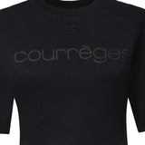 T-shirt con logo in cotone 125JTS168JS0305 9999 COURREGES 