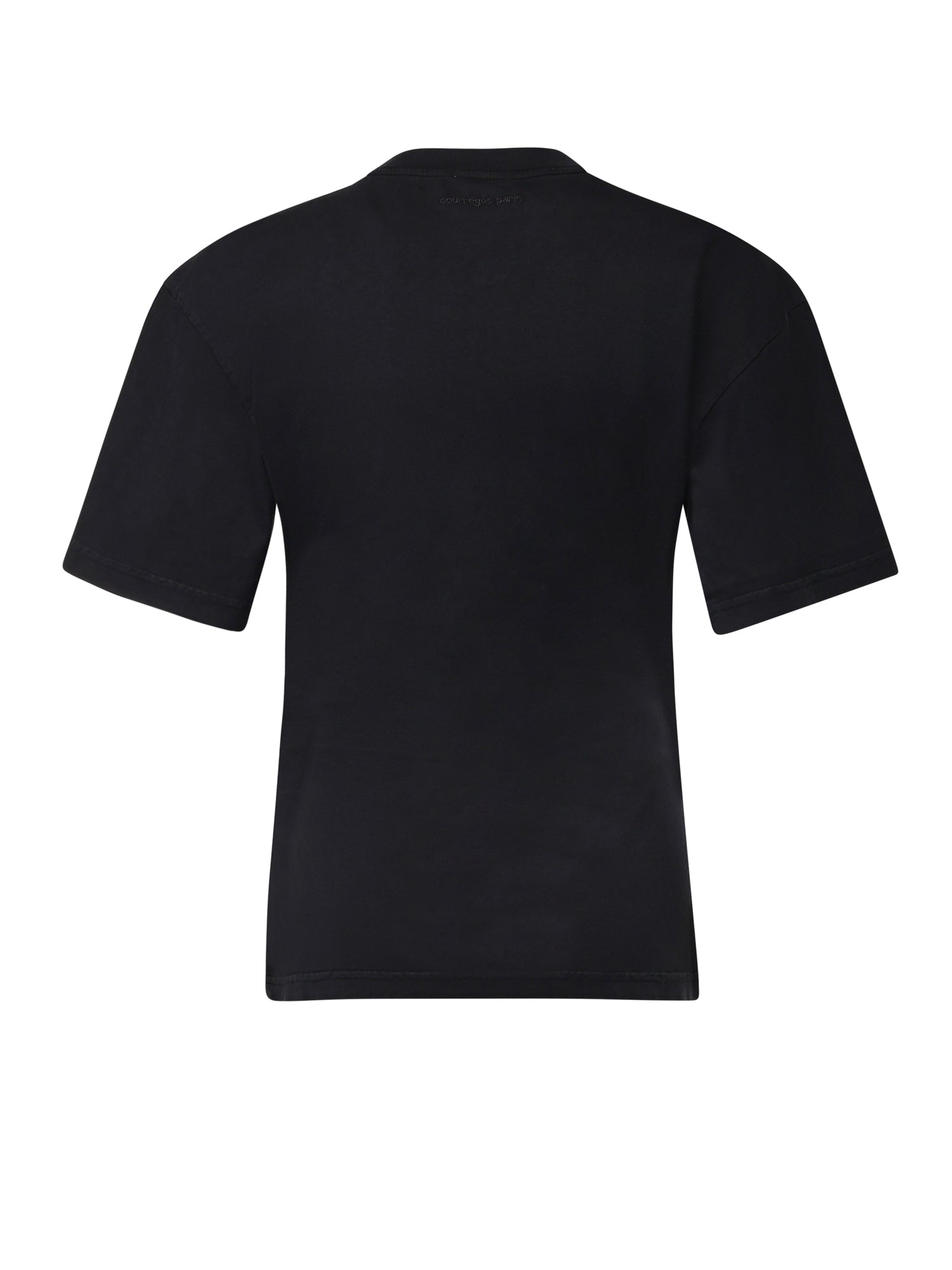 T-shirt con logo in cotone 125JTS168JS0305 9999 COURREGES 