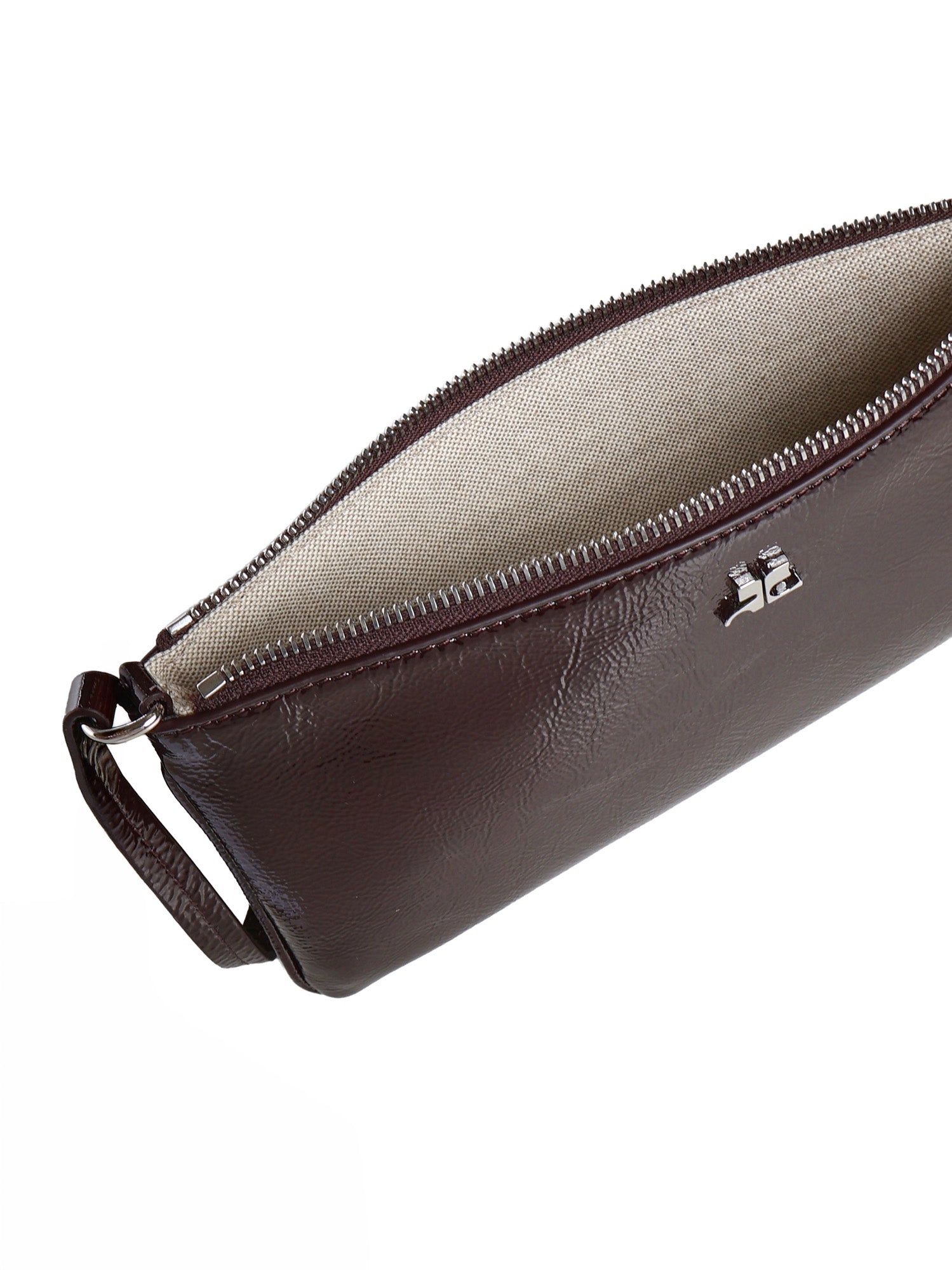 Borsa Naplack con logo<BR/> 126GPM035CR0043 4010 COURREGES 