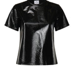 T-shirt in vinile con logo 326CT0561VY0016 9999 COURREGES 