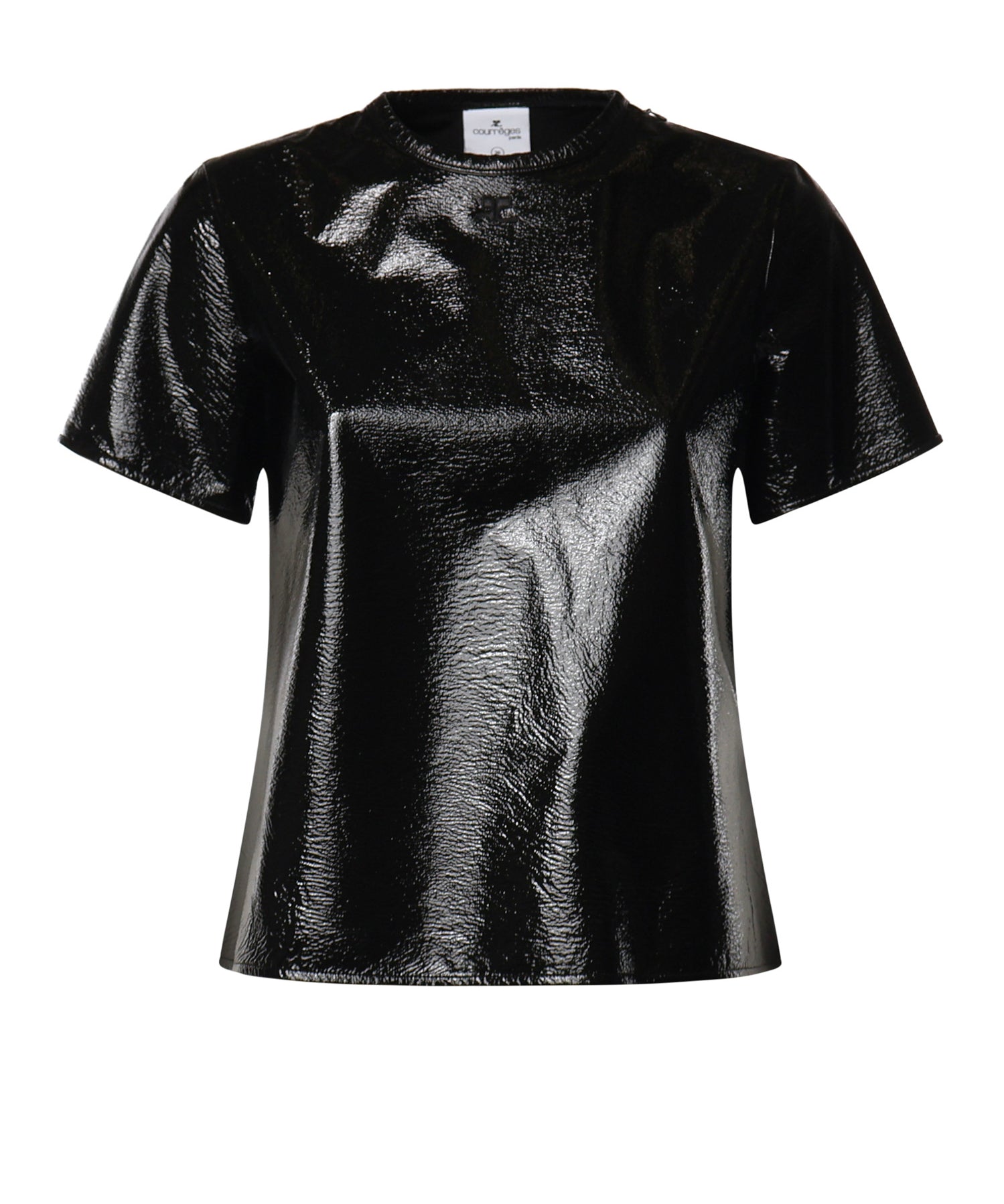 T-shirt in vinile con logo 326CT0561VY0016 9999 COURREGES 