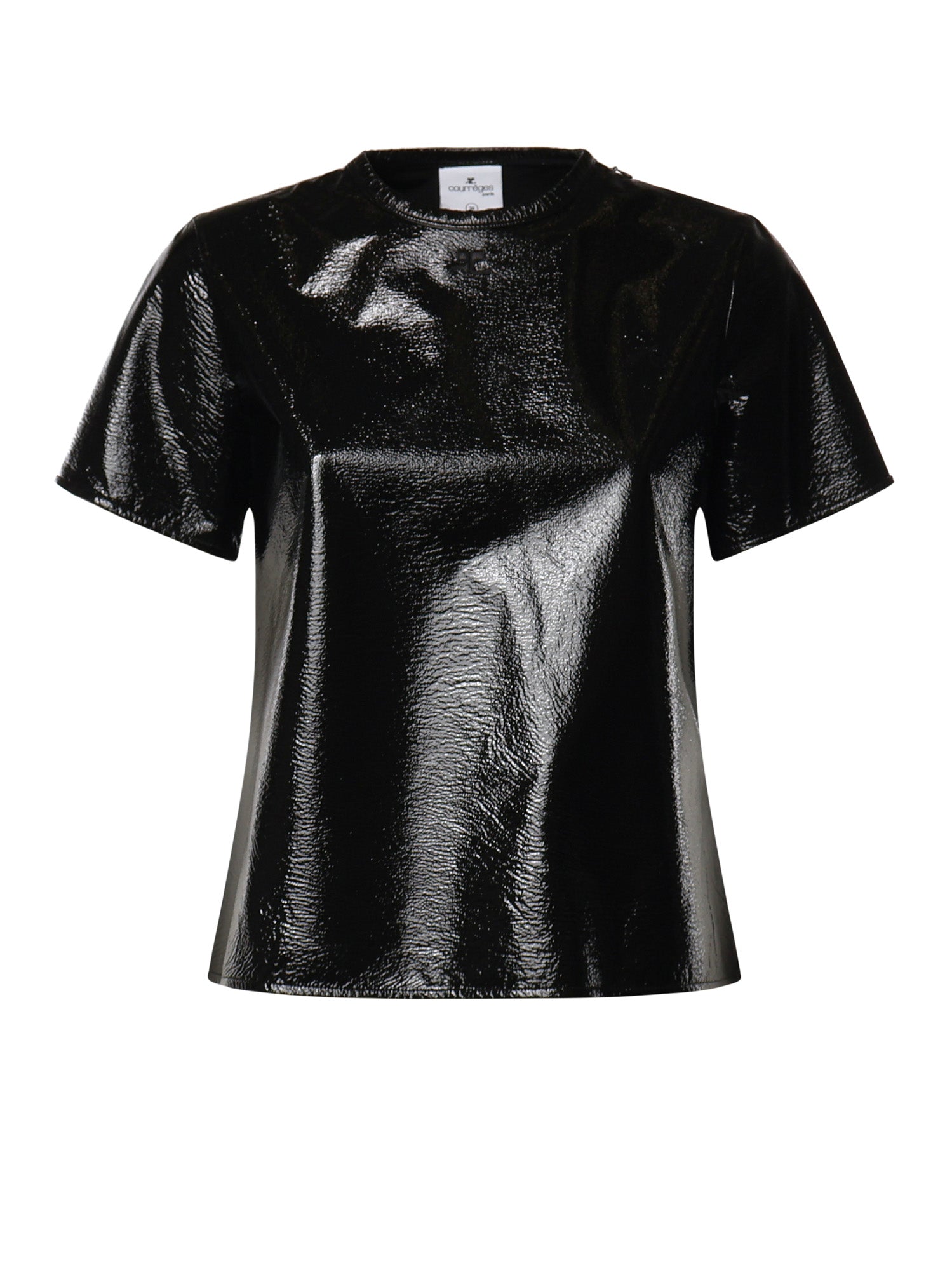 T-shirt in vinile con logo 326CT0561VY0016 9999 COURREGES 