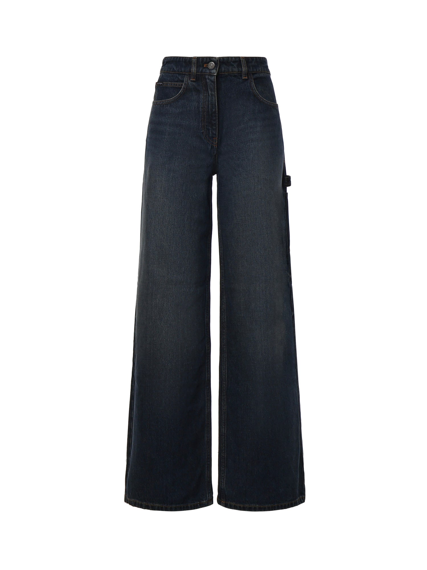Jeans a gamba larga in denim 326DPA764DE0061 7052 COURREGES 