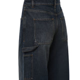 Jeans a gamba larga in denim 326DPA764DE0061 7052 COURREGES 