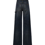 Jeans a gamba larga in denim 326DPA764DE0061 7052 COURREGES 