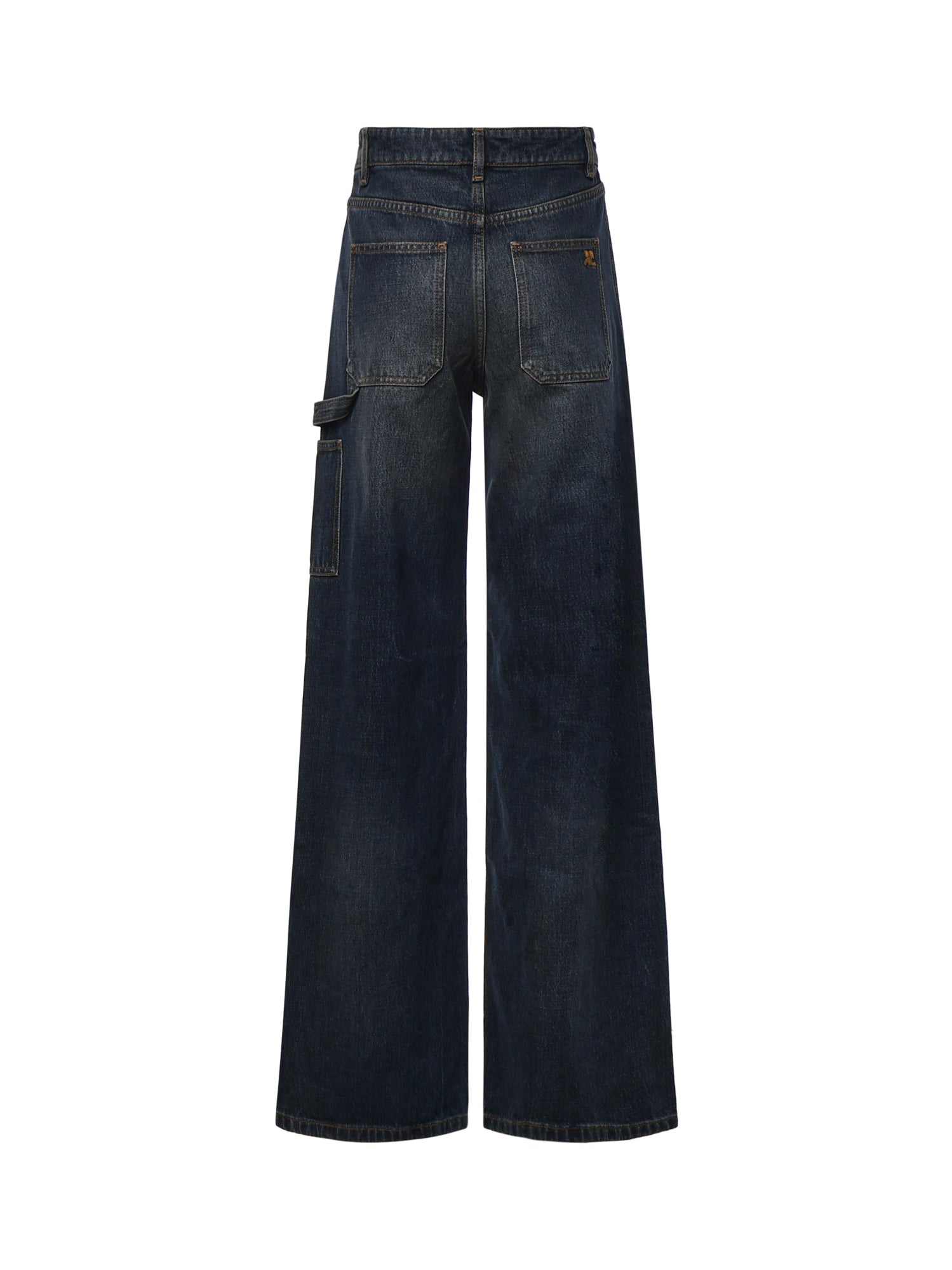 Jeans a gamba larga in denim 326DPA764DE0061 7052 COURREGES 